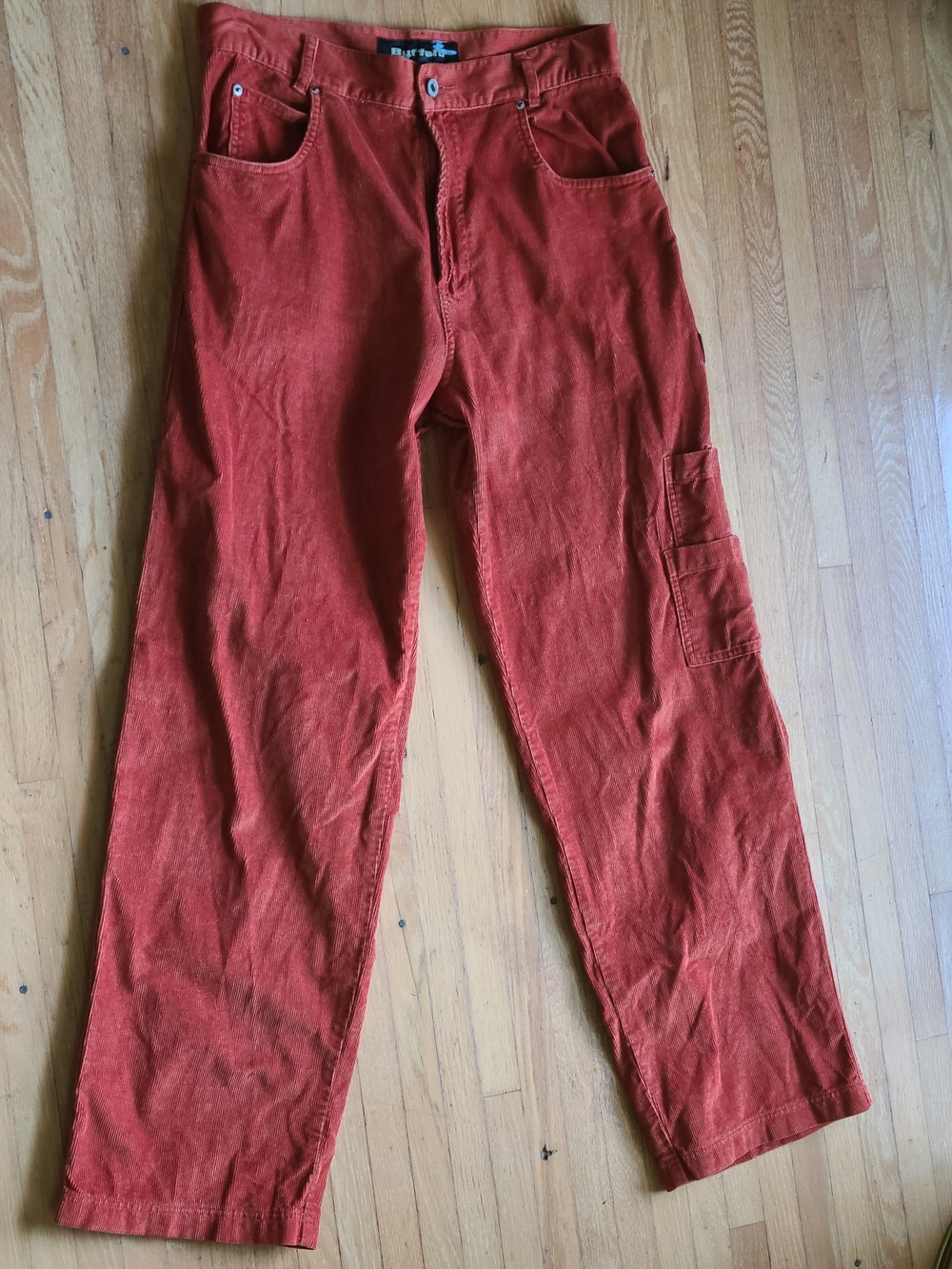 Buffalo Burnt Orange Corduroy Cargo Pants